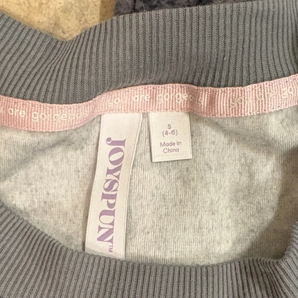 Women's Gray Pajama Set with Pink Peace Design - Picture 2 of 2